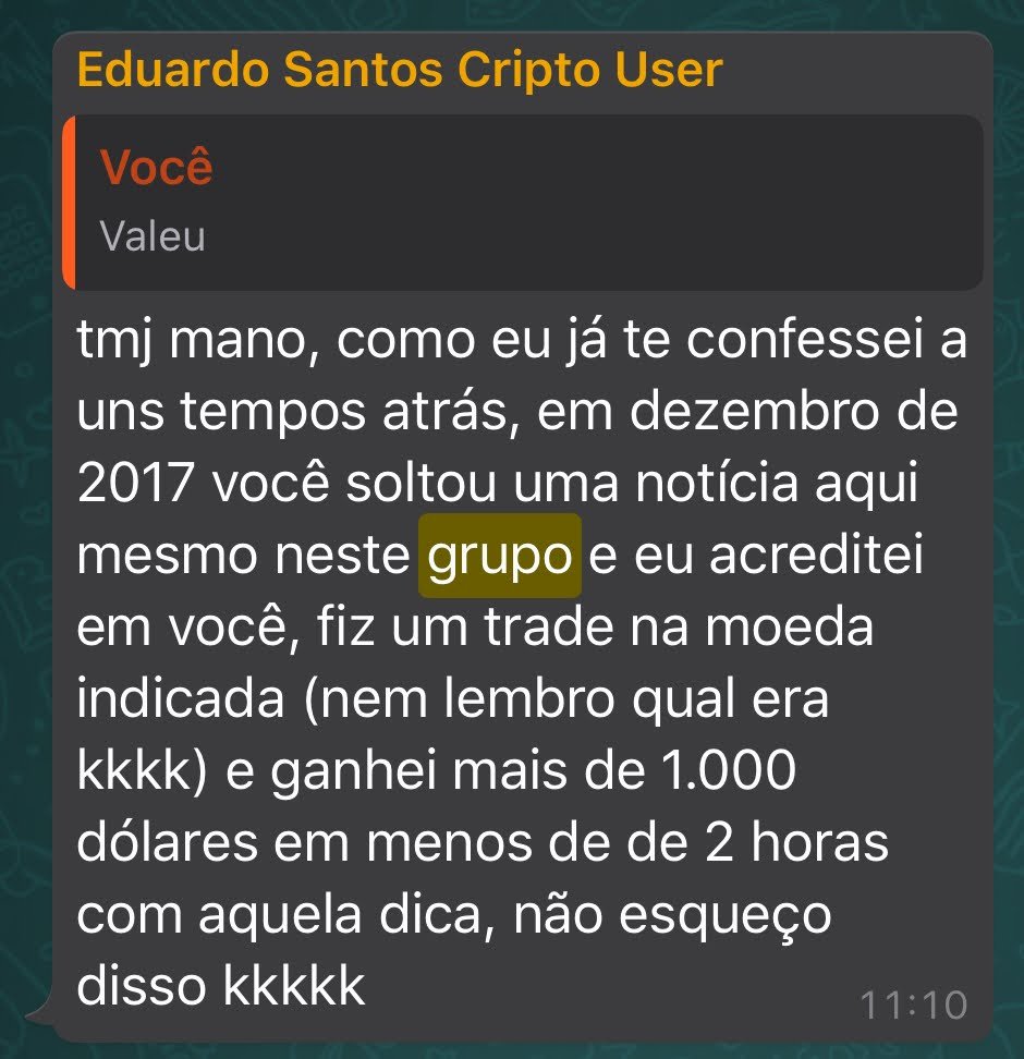 Depoimento de membro