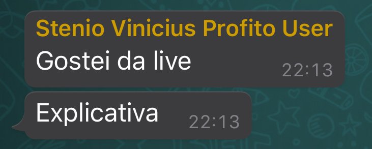 Depoimento de membro
