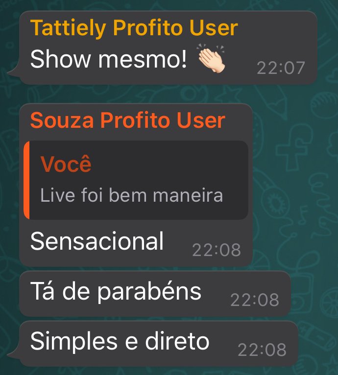 Depoimento de membro